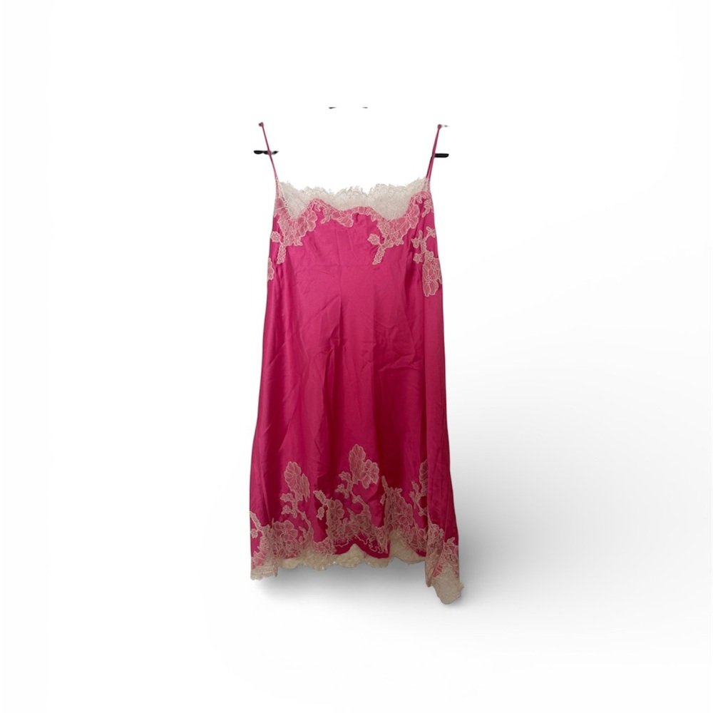 Victoria's Secret Pink Chemise with Cream Lace